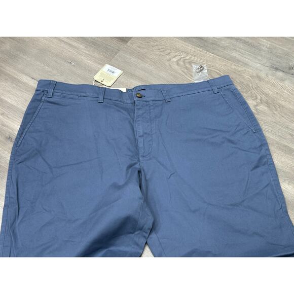 Duck Head Mens Lake Blue Stretch Flat Front Wide Leg Chino Pants Size 42/32 - Picture 3 of 10